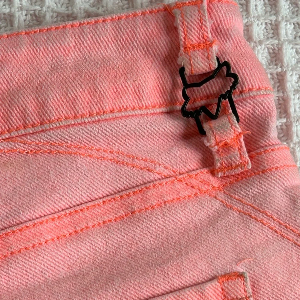 Fox Neon Coral Denim Shorts